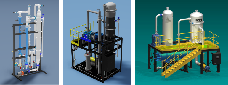 HCl Recovery System - 3 renderings